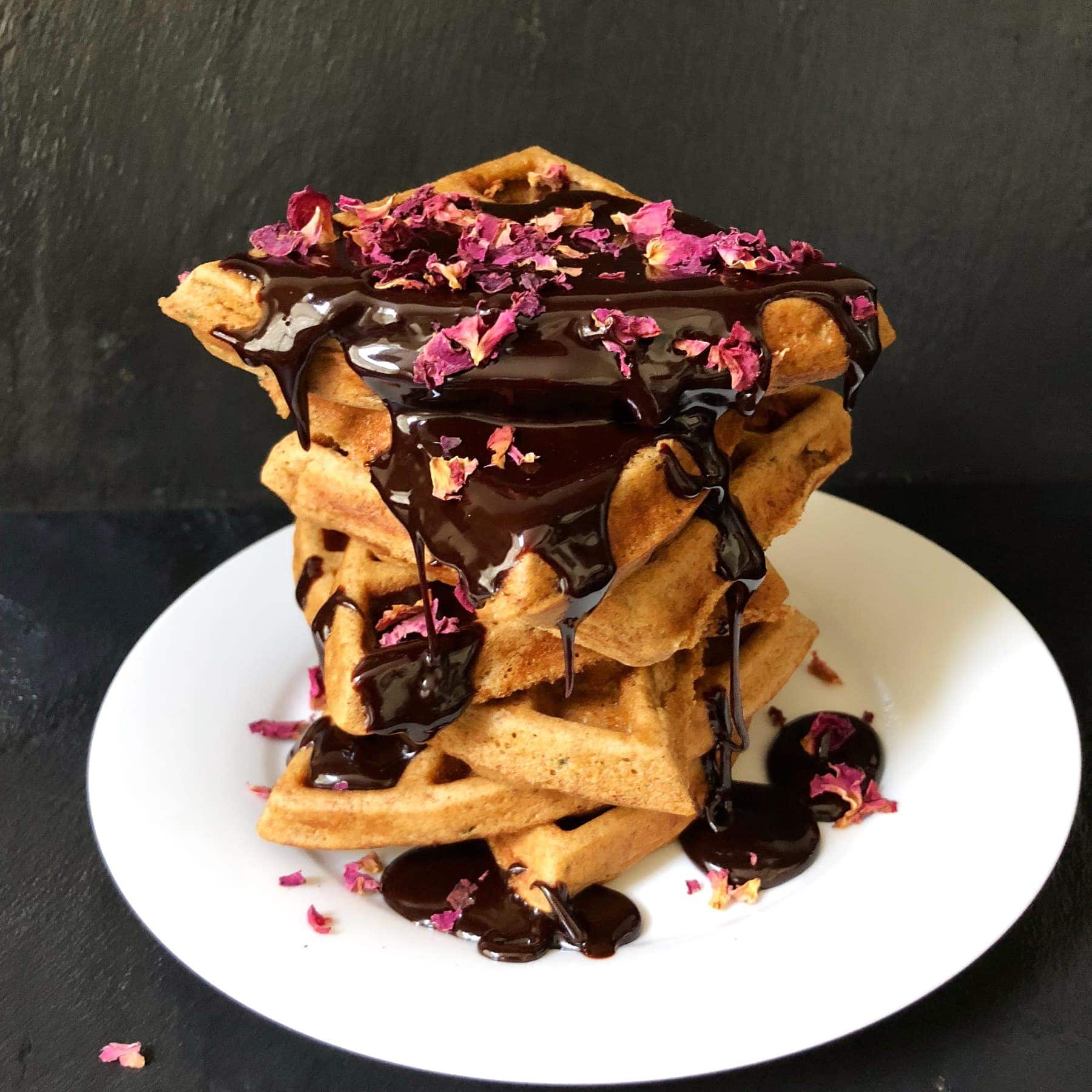 Waffles Chocolate Sauce Dr Chintal S Kitchen